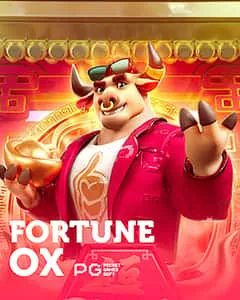Tela de jogo do Fortune Ox com símbolos dourados